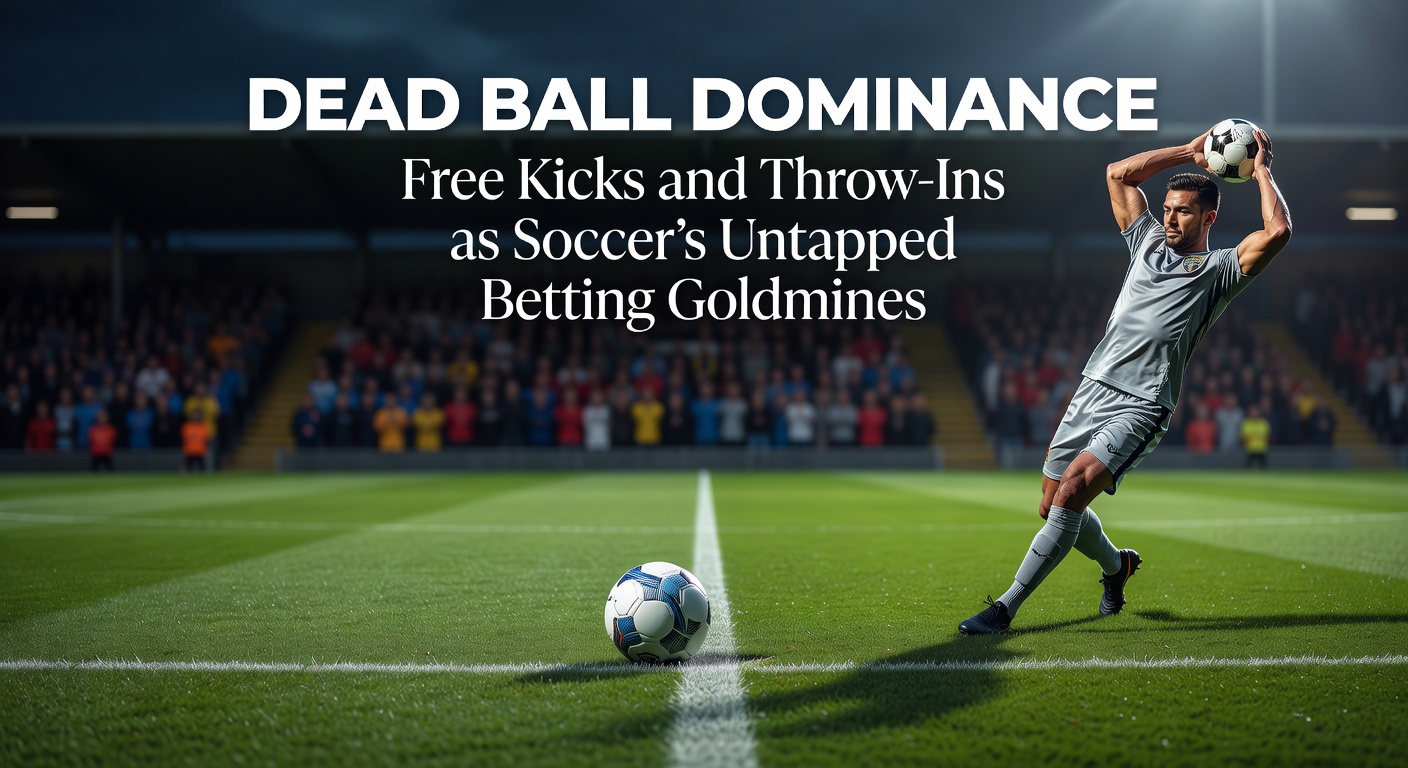 A soccer player striking a free kick over the defensive wall, curving toward the goal during a tense match