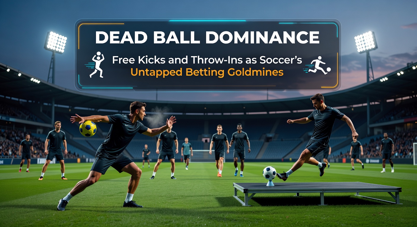 Players crowding the box during a long throw-in, with the ball arcing high toward a cluster of attacking headers