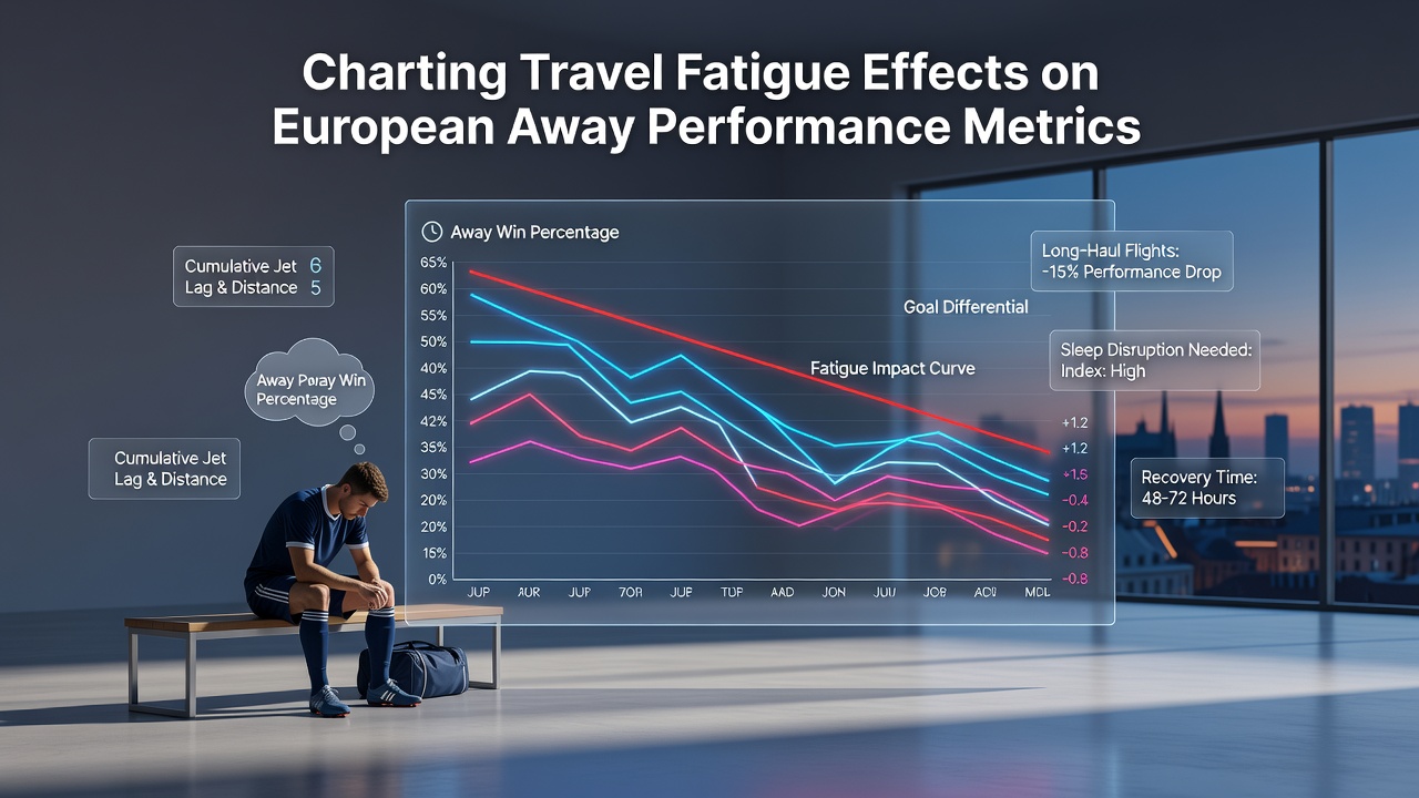 European football teams traveling across the continent for away fixtures face varying distances that influence performance data