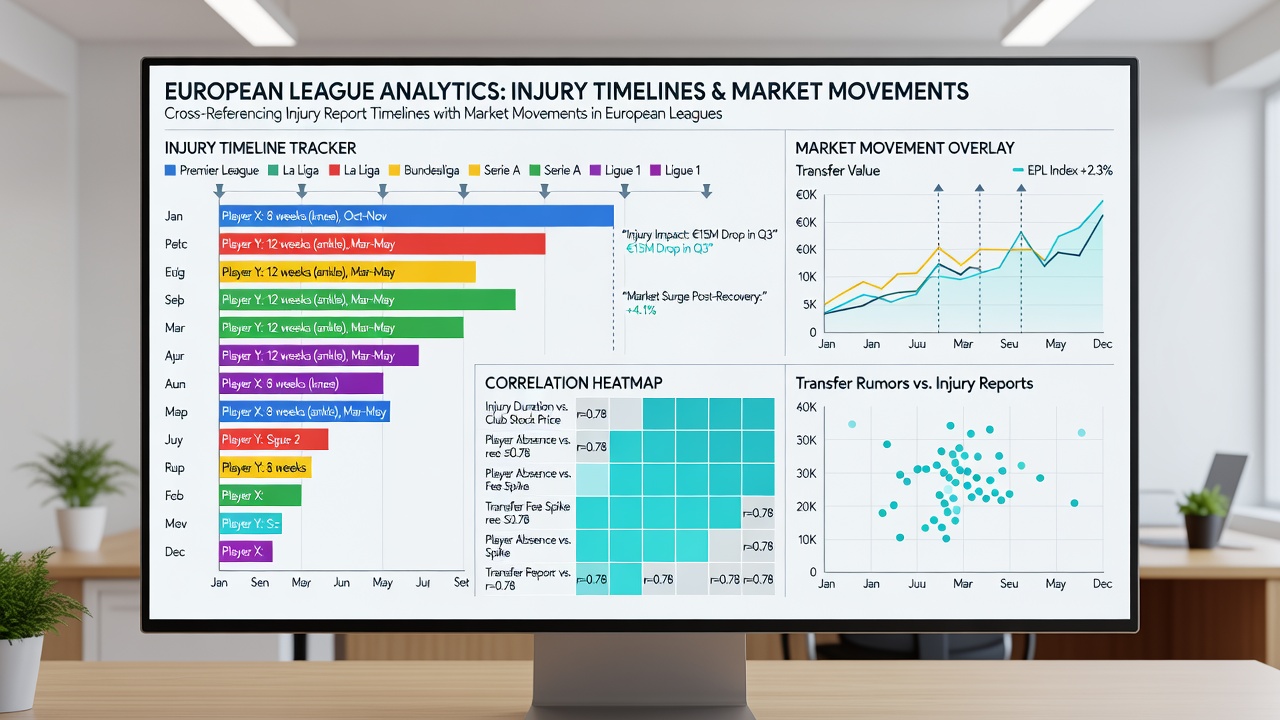 Detailed charts showing correlation between player injury durations and live betting odds movements