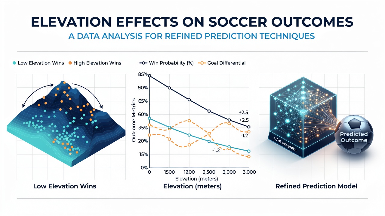 Graph showing soccer goal averages at varying elevations across South American leagues