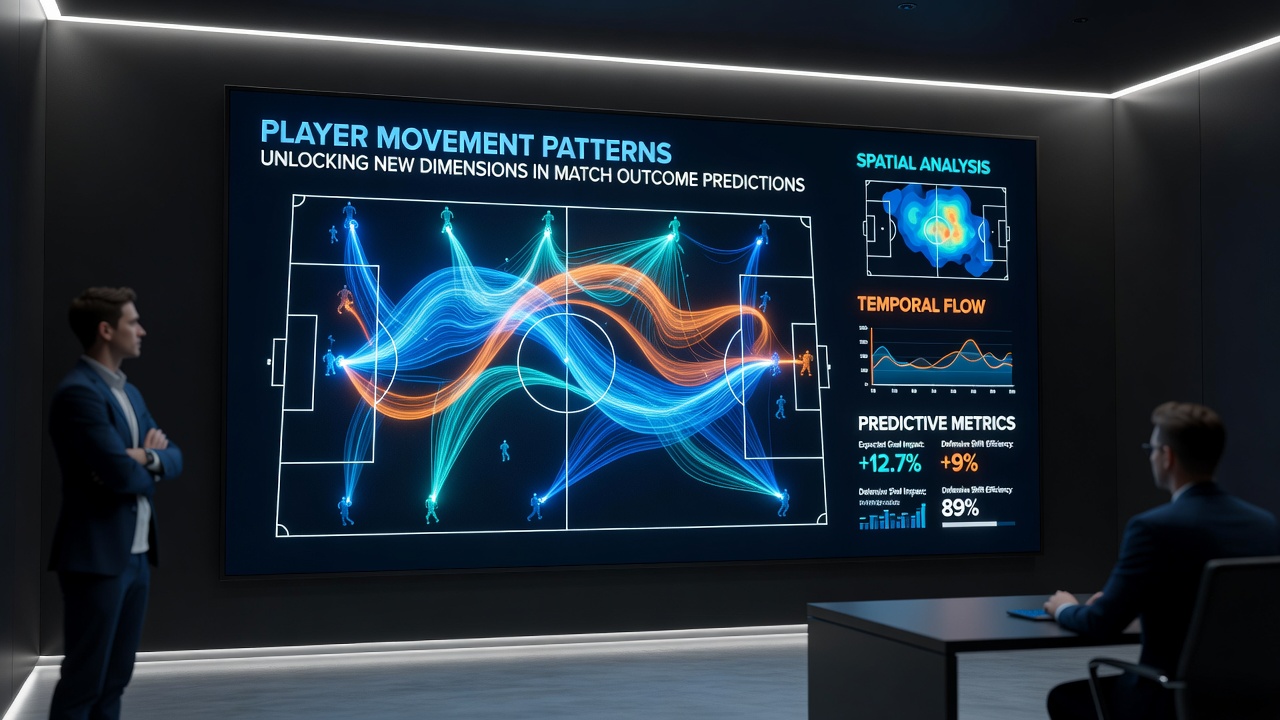 Heatmap showing player positioning and intensity zones during a soccer match