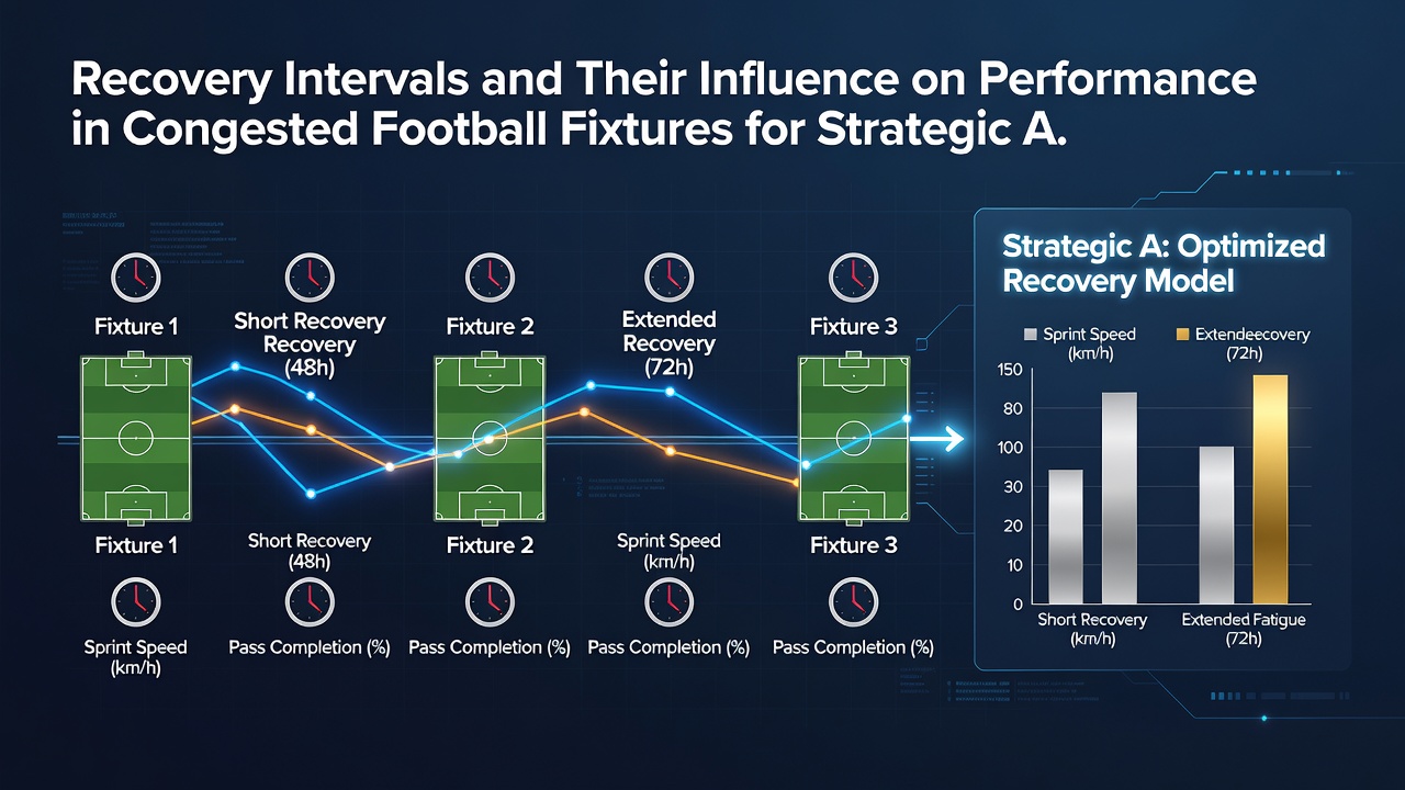 Data dashboard showing recovery interval statistics and fixture congestion impacts on team performance