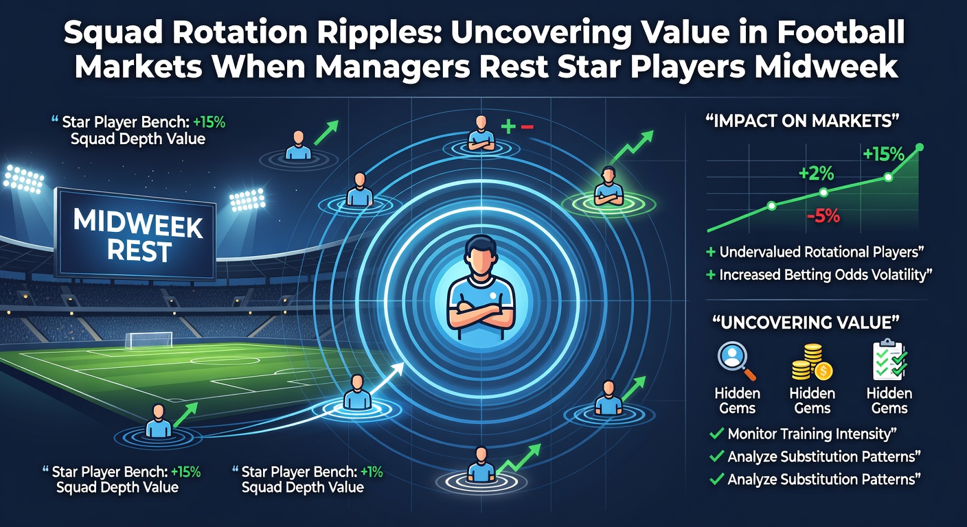 Football manager discussing squad rotation with players on the training pitch during a midweek break