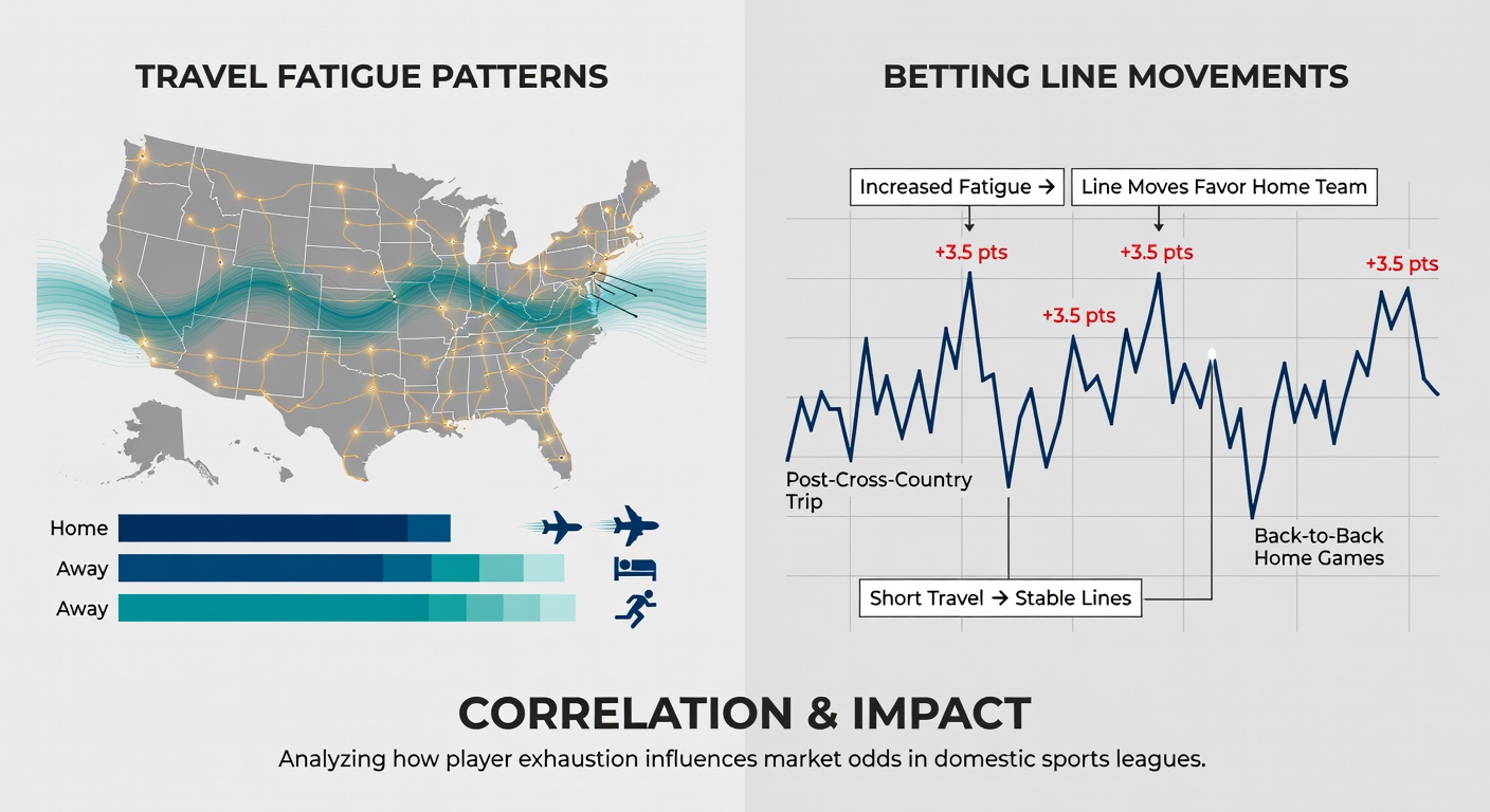 Betting lines shifting in response to travel fatigue data in domestic soccer